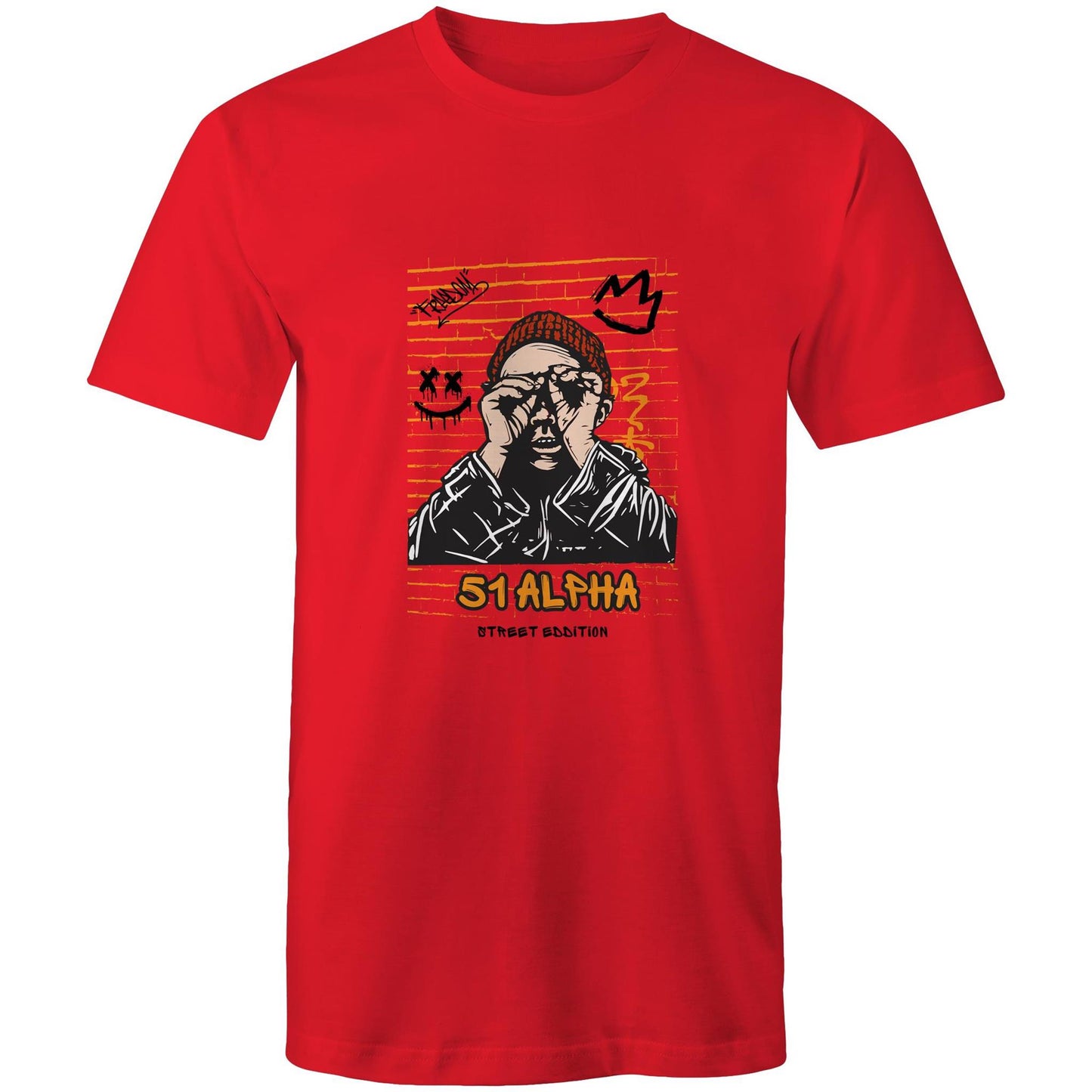 51 Alpha Street Edition – Premium Men's T-Shirt – Soft 100% Cotton Staple Fit