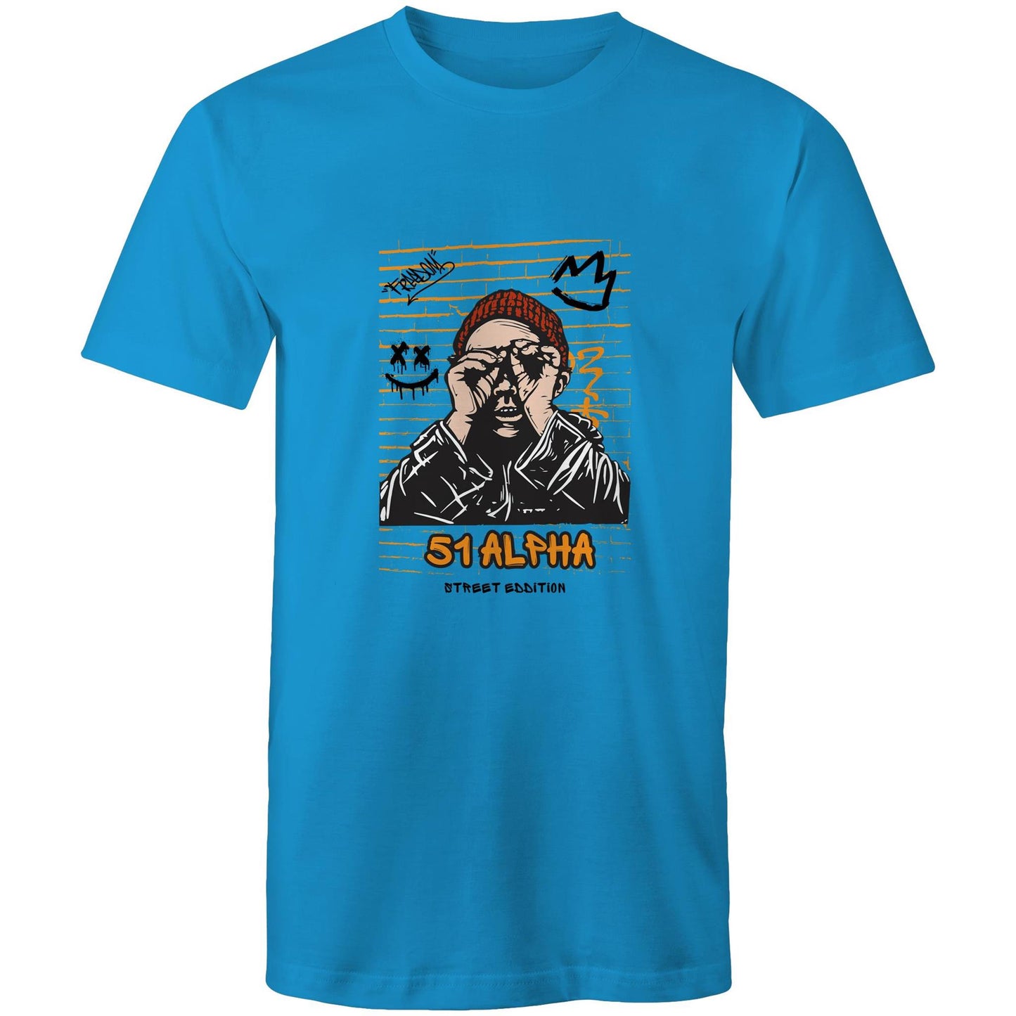 51 Alpha Street Edition – Premium Men's T-Shirt – Soft 100% Cotton Staple Fit
