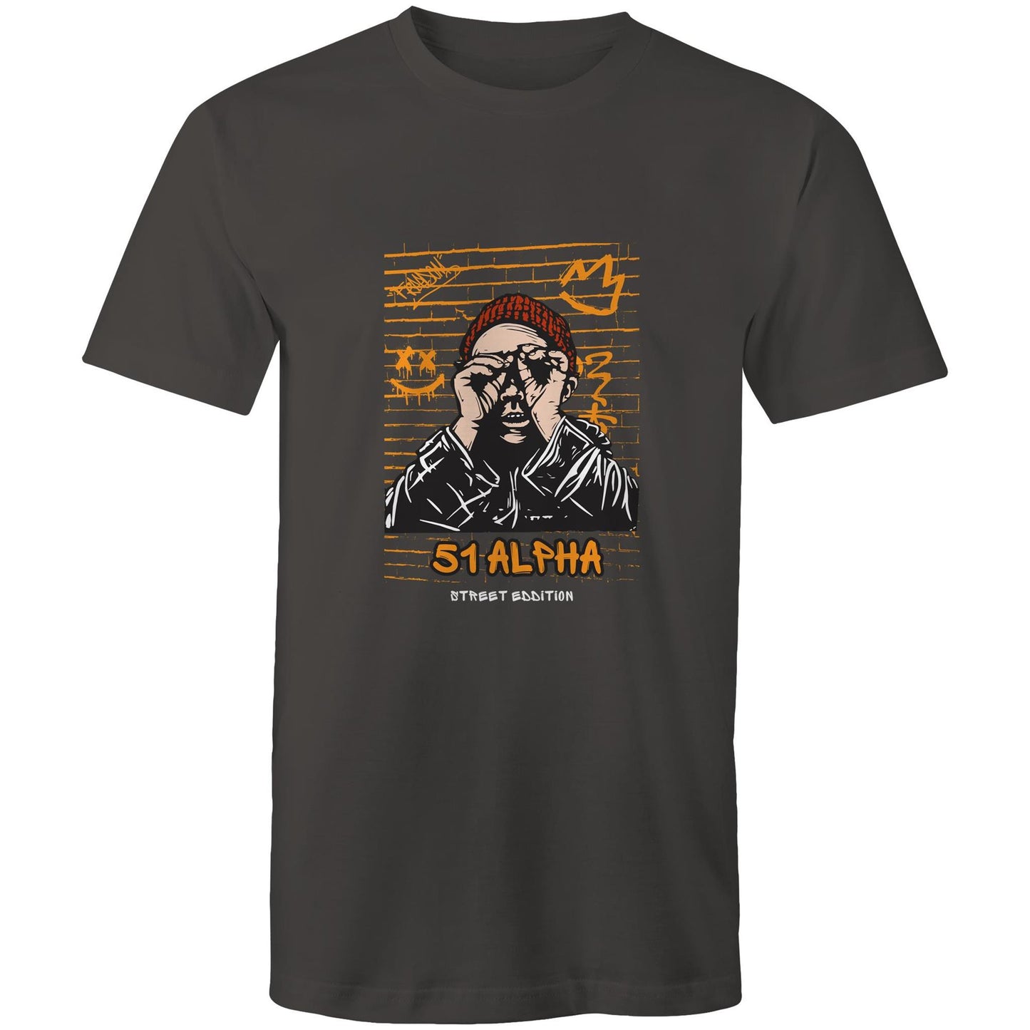 51 Alpha Street Edition – Premium Men's T-Shirt – Soft 100% Cotton Staple Fit