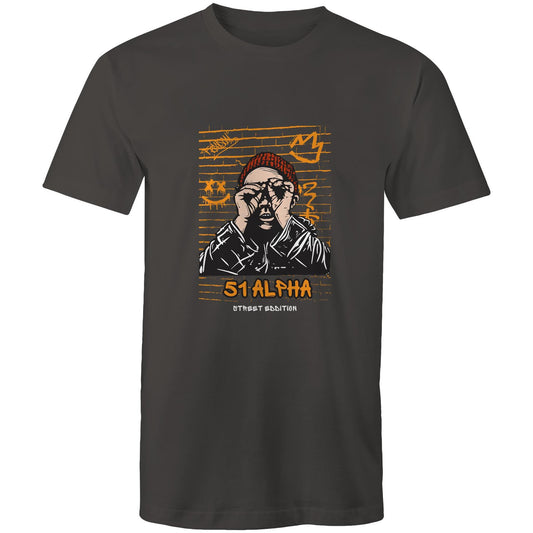 51 Alpha Street Edition – Premium Men's T-Shirt – Soft 100% Cotton Staple Fit