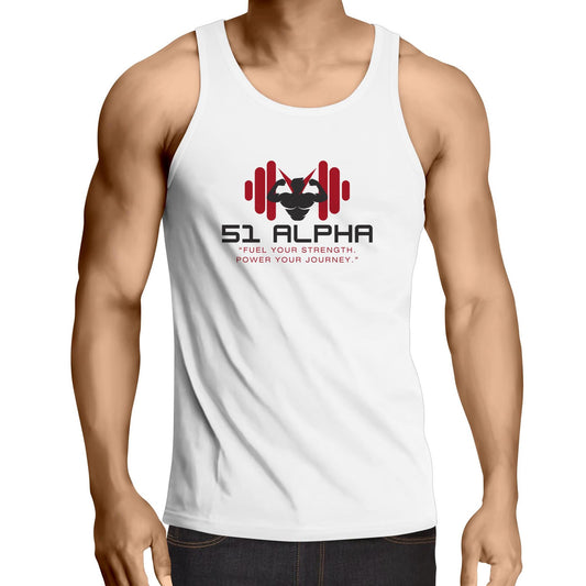 51 Alpha – PowerFlex Men’s Singlet – Premium 100% Cotton
