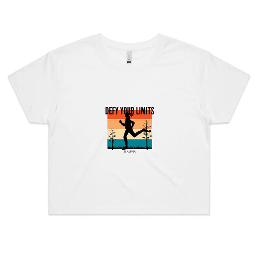 51 Alpha "Defy Your Limits" - Women's Crop Tee
