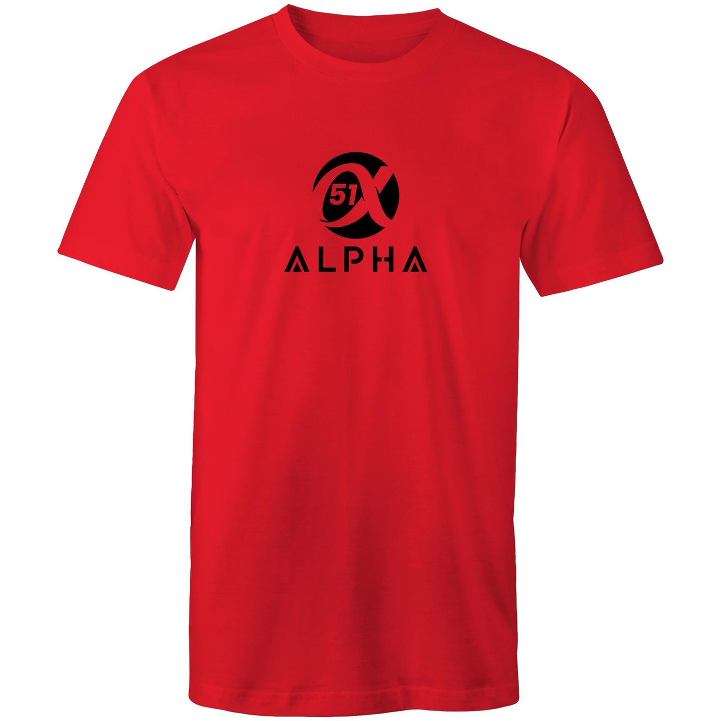 51 Alpha – Premium Men's T-Shirt – Soft 100% Cotton Staple Fit -Large Logo