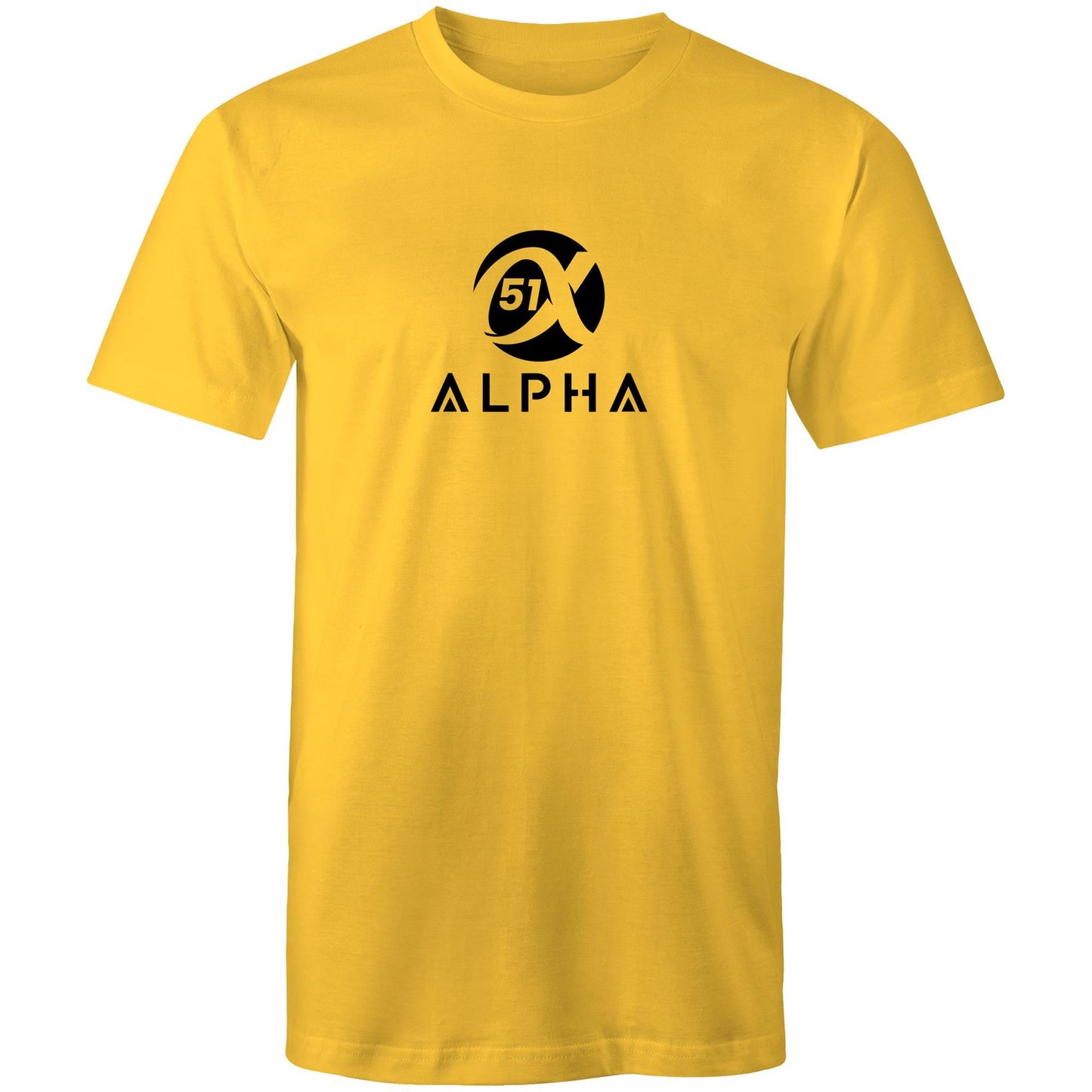 51 Alpha – Premium Men's T-Shirt – Soft 100% Cotton Staple Fit -Large Logo