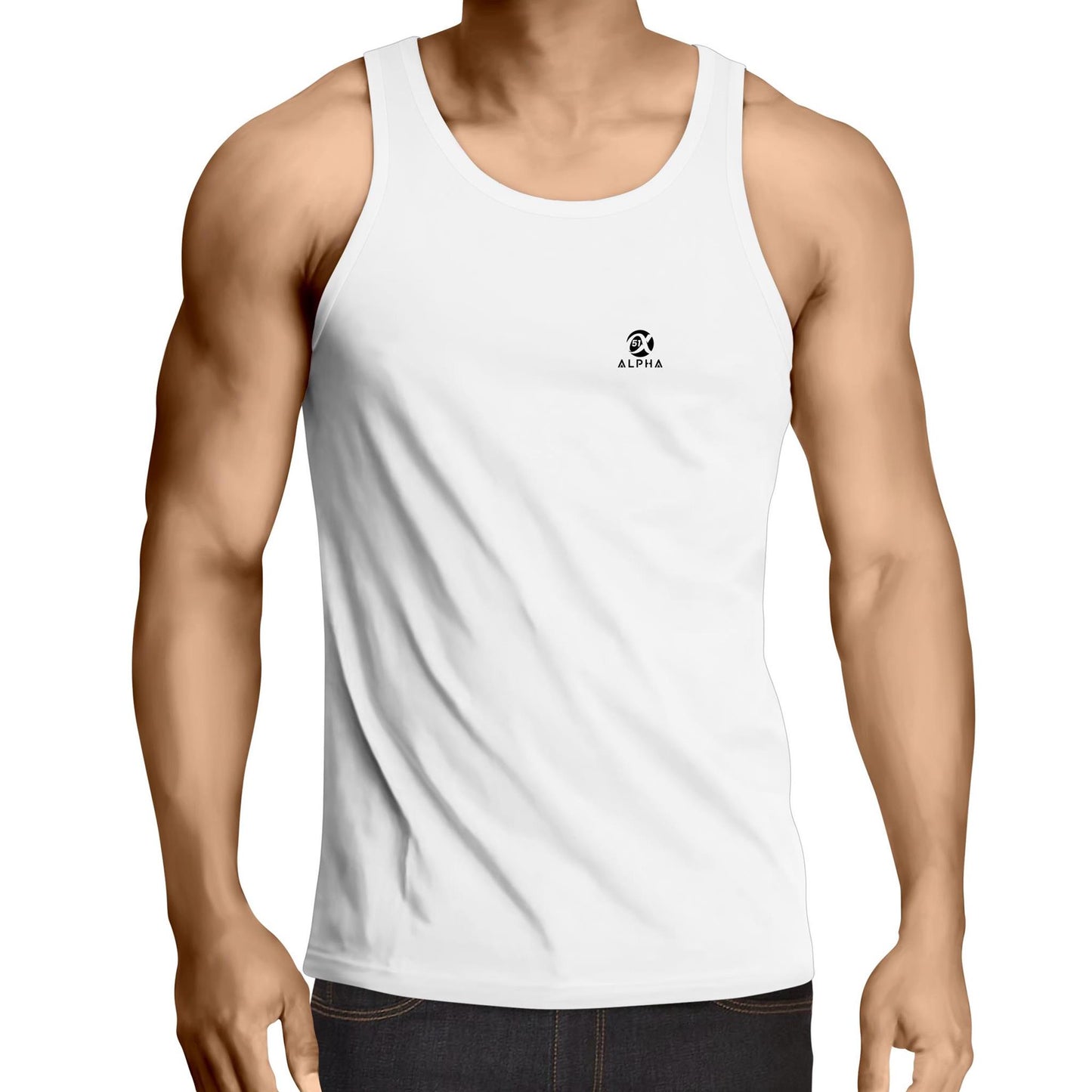 51 Alpha – Lowdown Men's Singlet – Premium 100% Cotton