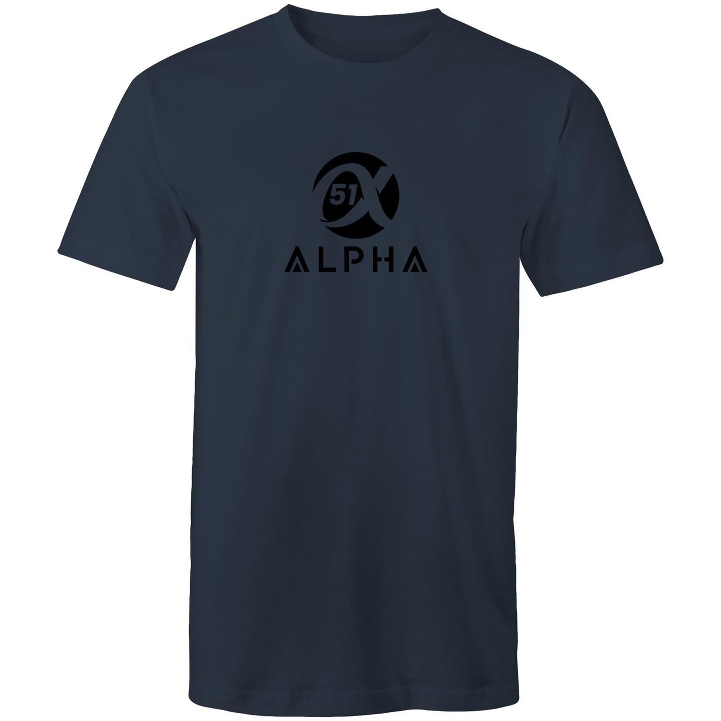 51 Alpha – Premium Men's T-Shirt – Soft 100% Cotton Staple Fit -Large Logo