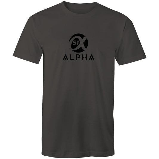 51 Alpha – Premium Men's T-Shirt – Soft 100% Cotton Staple Fit -Large Logo