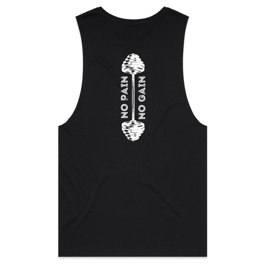 51 Alpha "No Pain, No Gain" Tank Tee – Premium Muscle Tee