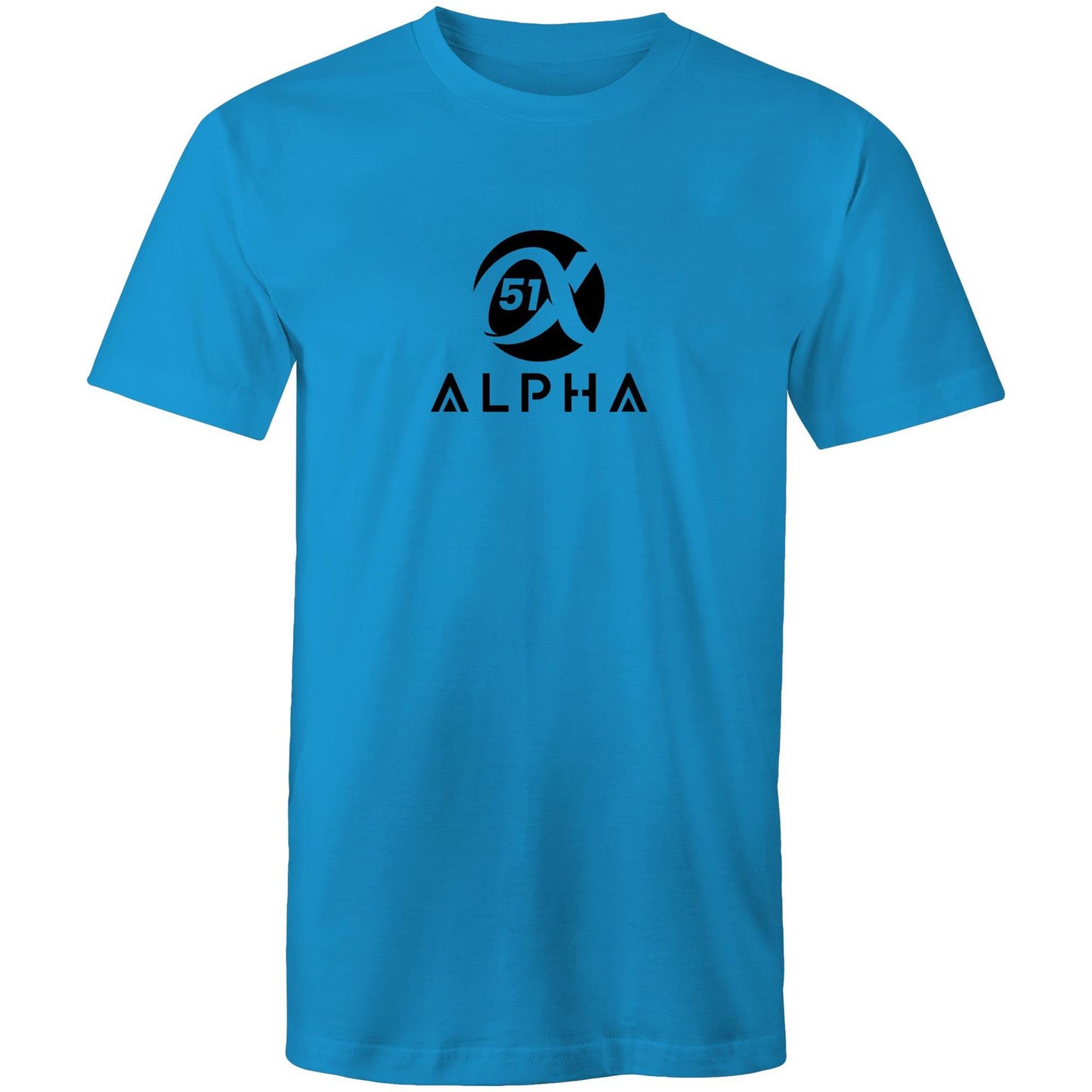51 Alpha – Premium Men's T-Shirt – Soft 100% Cotton Staple Fit -Large Logo