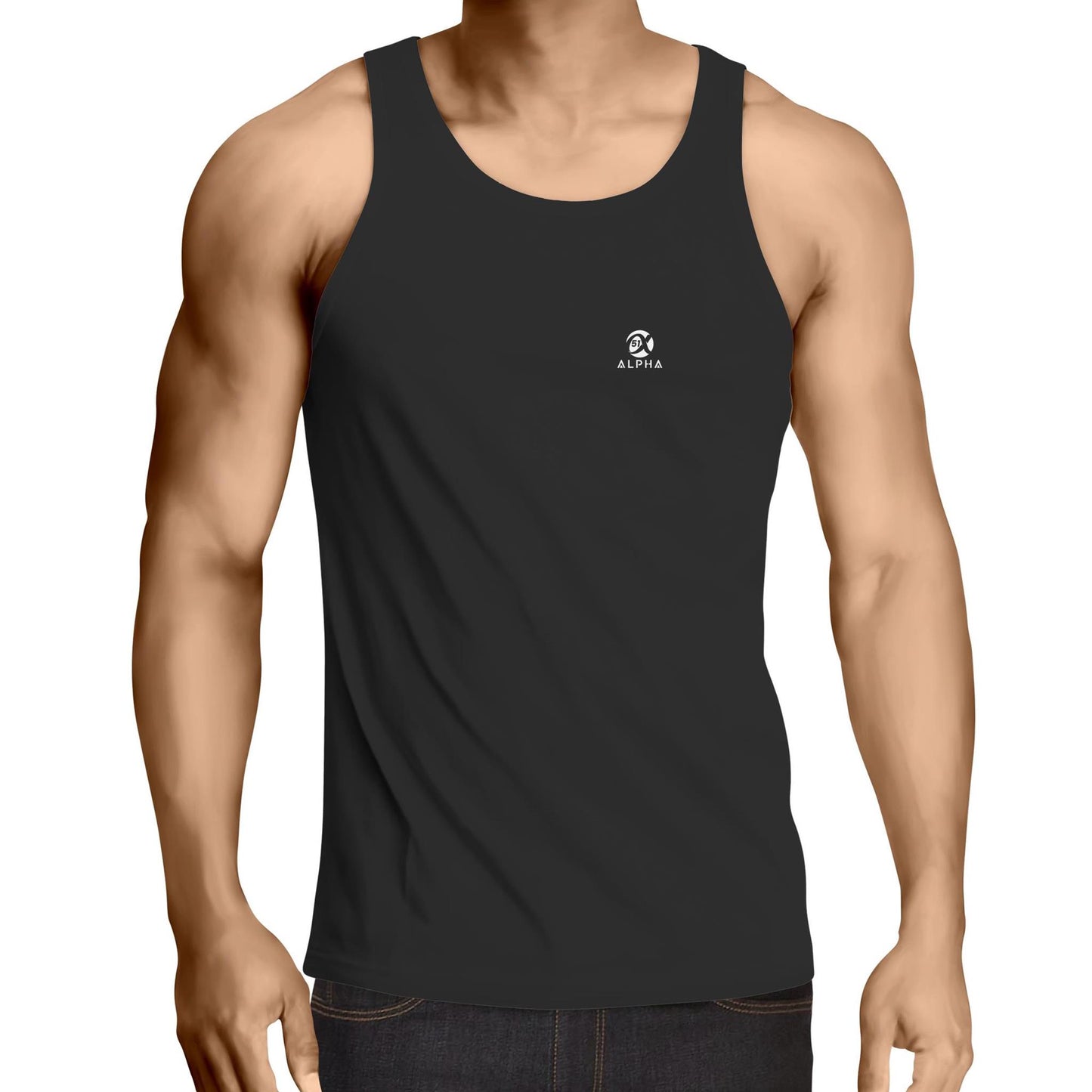 51 Alpha – Lowdown Men's Singlet – Premium 100% Cotton