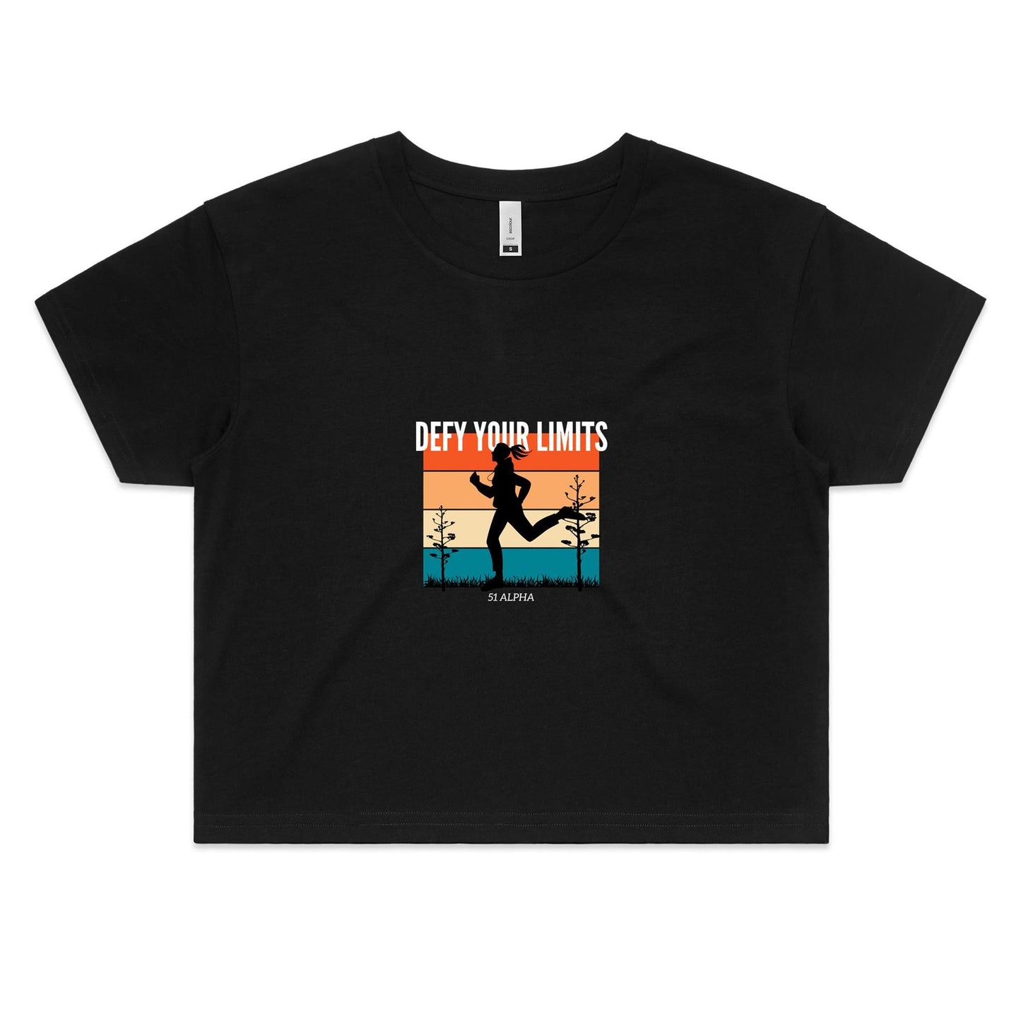 51 Alpha "Defy Your Limits" - Women's Crop Tee
