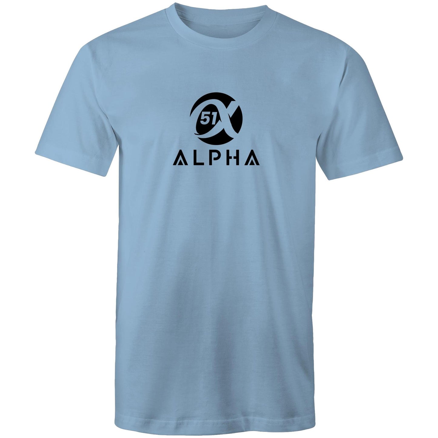 51 Alpha – Premium Men's T-Shirt – Soft 100% Cotton Staple Fit -Large Logo